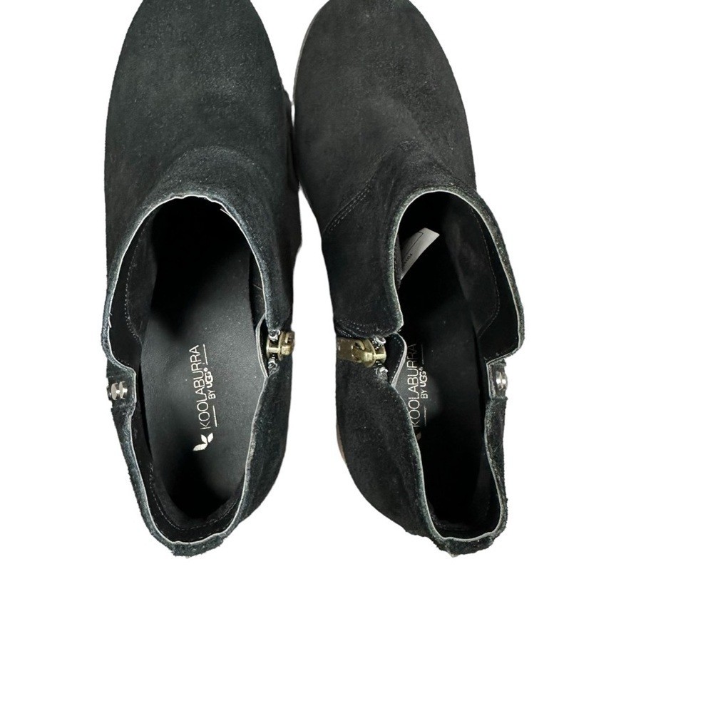 Koolaburra UGG Sofiya Suede Studded Bootie Black Size 8 - Picture 7 of 10